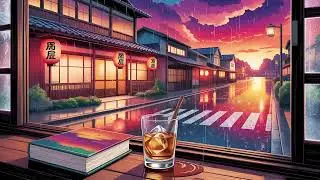 Rainy Tokyo Sunset - Lofi Hip Hop Mix for Work and Deep Focus