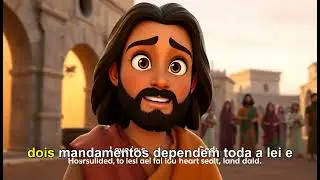 JESUS ENSINA O MAIOR MANDAMENTO: HISTÓRIA BÍBLICA...