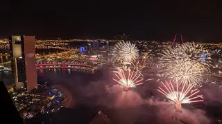 Fireworks Bahrain National Day at Bahrain bay 2020