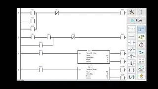 Apertura/cierre de una puerta automática plc ladder E1