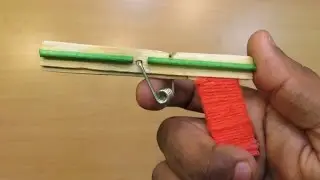 How to Make a Nano Powerfull Gun That Shoots (Using Pop Stick) - Easy Mini pocket Gun Tutorials