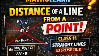 Distance of a Line from a Point 🔥 Complete Derivation | Class 11