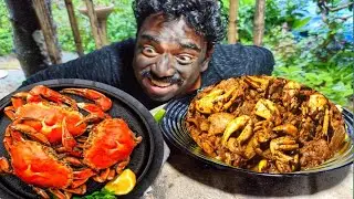 King Crab Recipe Traditional Crab Gravy Recipe | Wild food cooking | Village Cooking | Wildlife Cook