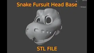 Making a Snake Fursuit Head Base STL Cause I Can