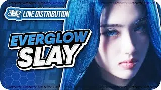 [CORRECT] 'SLAY' (EVERGLOW) &ndash; Line Distribution