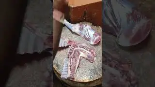 Goat Mutton Cutting Skills By Expart Butcher #shorts