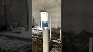 Testing our pvc underground plumbing #plumbing #pvc #testing #shortsvideo #underground