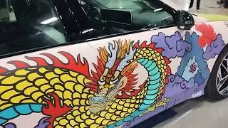 The #artistry of Luther Wright's car painting. #DCcarshow #WashingtonAutoShow #ChineseNewYear