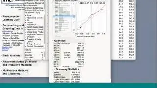 JMP Academic Series: Data Summary and Analysis (14 Oct 2016)