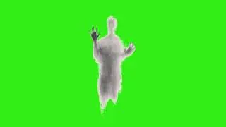 💥Eerie Ghost Animation on Green Screen 👻 | Seamless Loop Spectral Spirit VFX