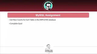 Assignment Get Row Counts Using SQL
