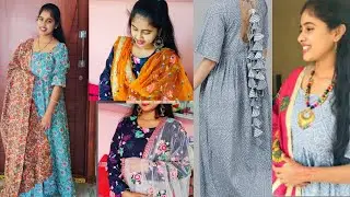 *AJIO HAUL* // Ajio long Frock Under 500 // Designer Duppata // Ajio Online Shopping