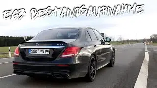 571PS Mercedes-AMG E63 Bestandsaufnahme! Magnetkennzeichen + wiegen + Zeiten messen!