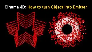 Cinema 4D: How to turn Object into Emitter