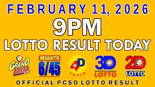 9pm Lotto Result Today PCSO February 11 2026
