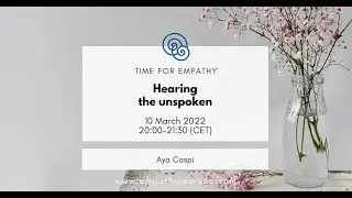 Invitation to Time for Empathy 2022 &ndash; Aya Caspi 