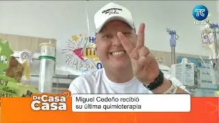Miguel Cedeño recibió su última quimioterapia