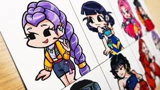 K-Pop Demon Hunters VS SPAGHETTI by Le Sserafim [Drawing FNF] fnf Update