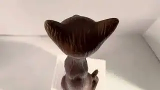 Vintage Wood Cat  figure