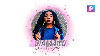 DIY Glitter Glam Logo | How To Make A Glam Logo For Beginners | Picsart Editing Tutorial