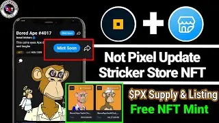 Not Pixel Listing Update || Telegram Stricker Store NFT Mint Free NFT Claim #notpixel #strickerstore
