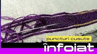 Puncturi cusute înfoiat. Diferența dintre „tighelul în scăriță” și „puncturi”
