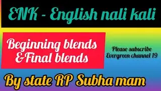 beginning blends and final blends #enk #english nali kali