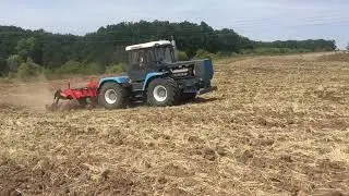ХТЗ 242 на глубокорыхлении с Quivogne SSDR7