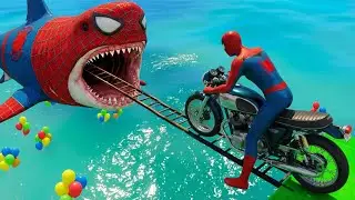 أغرب 3 أشياء حدثت لسبايدرمان في GTA V! Spider-Man Rescue Batman vs Venom GTA #2 Funny Moments