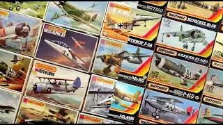 Maquettes Matchbox avions gamme pourpre PK-16 à PK-30