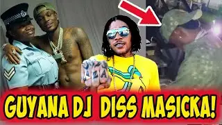MASICKA GET DISS GUYANA FOR VYBZ K@RTEL, POLICE WOMAN SAVE THE DAY HE HAS TO WAIT FOR SONG TO PLAY