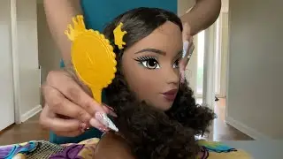 ASMR Styling & Braiding Dayna Doll Hair