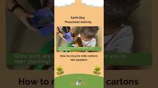 How to Recycle Milk Cartons into Planters | Earth Day Activities for Kids | Preschool | Kindergarten