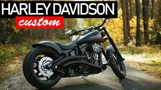 Harley Davidson FLSTC Heritage | Custom bike POLAND | Panasonic Lumix LX100 [4K]