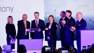 Wmurowanie kamienia węgielnego pod budowę fabryki komponentów turbin wiatrowych. Vestas w Szczecinie