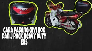 Cara-cara pasang j rack dan givi box motorsikal honda ex5