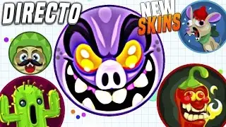 Agar.io // POPSPLIT EVERYONE & NEW SKINS //UNCUT GAMEPLAY