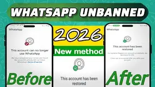 2026 whatsapp ban Solution ✅ || This account can no longer use whatsapp 