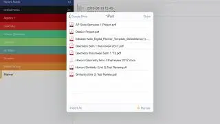 Load PDF Calendar in Notability