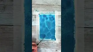 Discovering the Beauty of Abstract Water Painting in Watercolor 💙 #shorts