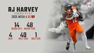 RJ Harvey Week 4 Highlights | Every Run, Target, and Catch vs Bengals