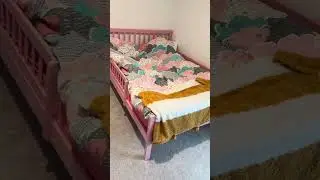 Новая кроватка для Мишель - New bed full size for Michelle #family #newbed #нашивсша #2dads