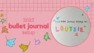2023 bullet journal setup | heartstopper themed