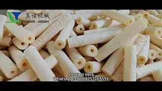 PuffCorn Tube Corn Sticks Making Machine Production Line#extrudermachine #manufacturing #factory