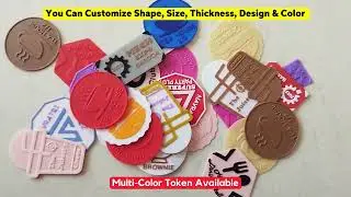 Customize Plastic Token | Any Shape, Size, Design, Color and Text or Logo