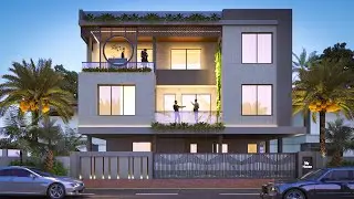 Project #9839  Duplex Banglow | #careerhacks | #3dsmax and Vray Files for Download