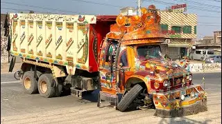 Emergency Truck Fornt Axle Repair in Which Middle of The Road