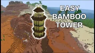 Epic Bamboo Sentry Tower Build (New 1.20 Blocks) | Minecraft Tutorial