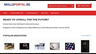 Singapore's Most Comprehensive WSQ SkillsFuture and Professional Short Courses Portal.