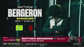 Falcons Select OL Matthew Bergeron (2023 NFL Draft)